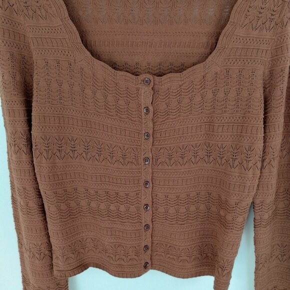 Saltwater Luxe Wilfred Sweater Chocolate Brown Size XL - Picture 2 of 12